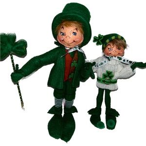 Annalee St Patrick's Day Leprechaun #160919 Lot of 2